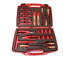 26pc VDE Insulated Electrician Tool Set: Pliers Spanner Socket Screwdriver Knife