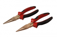 Non-Sparking Sparkproof 8"/200mm Long Nose Pliers Be-Cu Copper/ Al-Br Brass