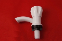 2pc-pack White Plastic Water Tap Faucet for Kitchen Garage Garden
