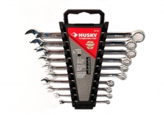 Husky 10pc Set 1/4-7/8" Imperial SAE/AF Combination Wrench Extra Long Shank