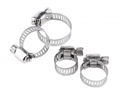 304 Stainless Steel Adjustable Screw Band Warm Drive Hose Clamp Size:16-101mm