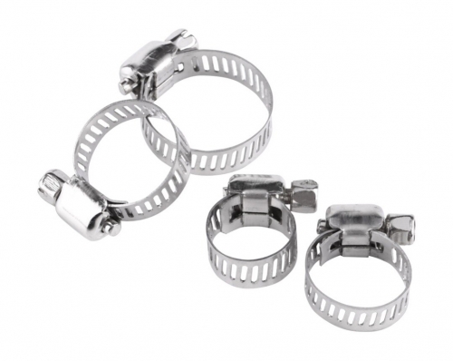 304 Stainless Steel Adjustable Screw Band Warm Drive Hose Clamp Size:16-101mm
