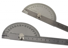 Stainless Steel Rotary Measuring Ruler: 180° Protractor Angle Finder Arm Measuring