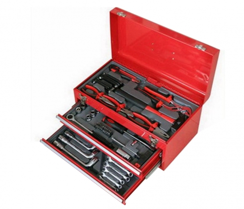 83pc Heavy Duty Mechanic Tool Kit Set Metal Box Chest Socket Spanner Hex Torx